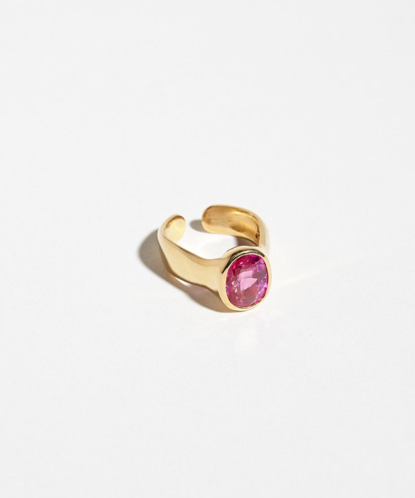 Hernan Herdez-Germ Ring- Gum Ball ring-Jewellery-jewelry-Jeryco Store- London-novelty rings-rings for him-rings for her-unisex rings- gold ring- wed-wedding ring for her-engagement ring- abstract ring-4 karat pink sapphire ring